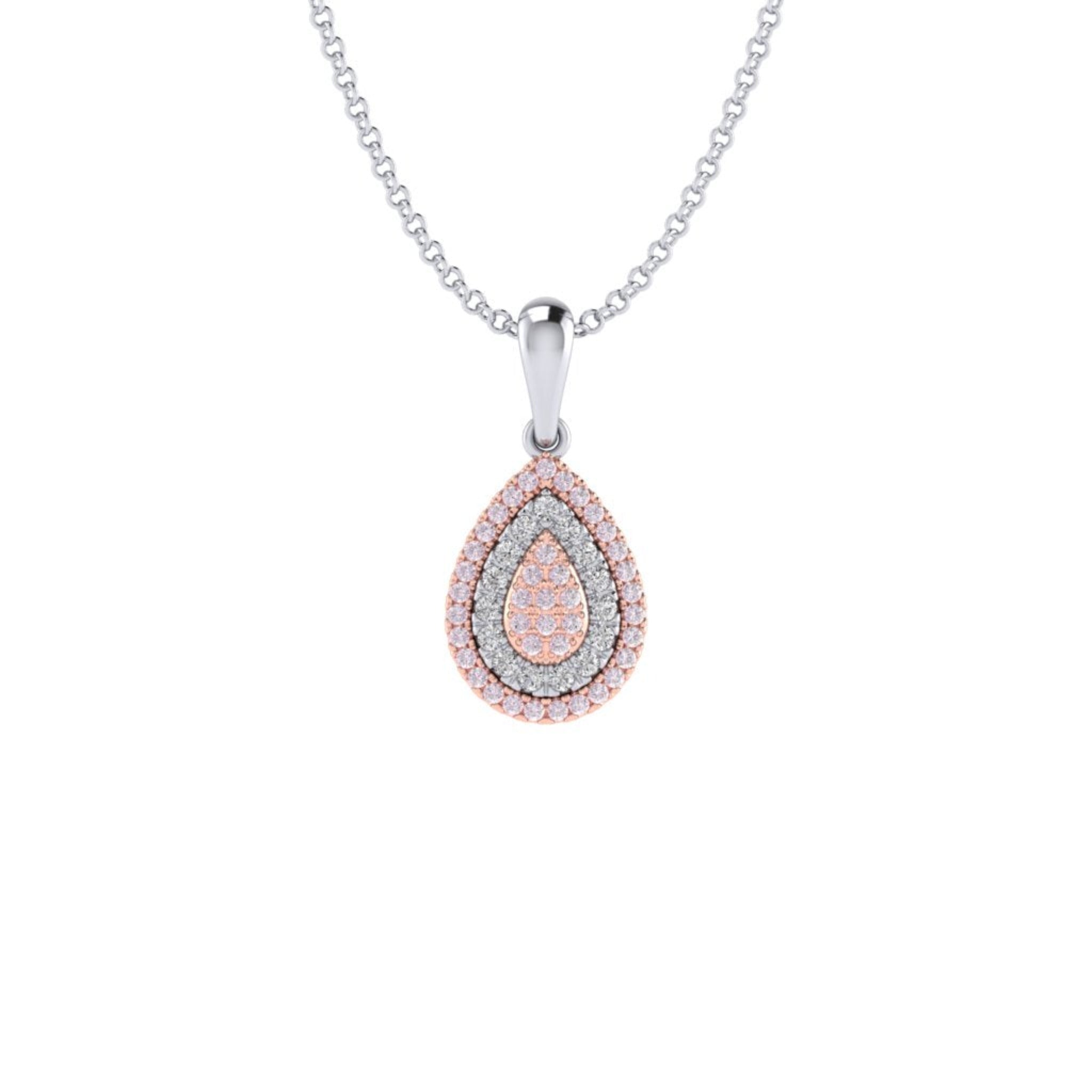 Eminence Pinks Alternating Pear Pendant